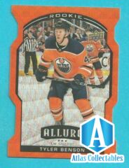 2020-21 Allure TYLER BENSON ROOKIE ORANGE SLICE DIE-CUT #84 EDMONTON